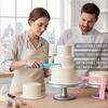 PP Cake Leveler Smoother With Adjustable Height,Fondant Plastic Scraper,Smoothing Tool For Smoothing The Edges Plastic Scraper T
