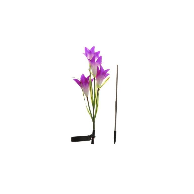 Versatile Solar Power Lily Rose Garden Stake Lamp Enhancing Landscape With Timeless Charm