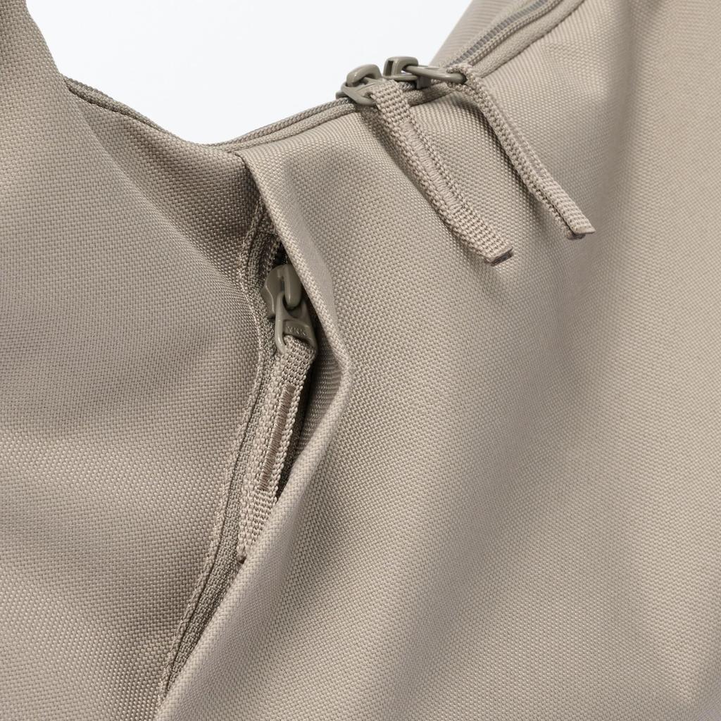 MUJI Dark EFD40A6S Water-Repellent 2-Way One-Shoulder Bag, Unisex, Beige,