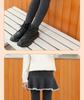 Girls' Thick Fleece-Lined Skirted Leggings for Winter