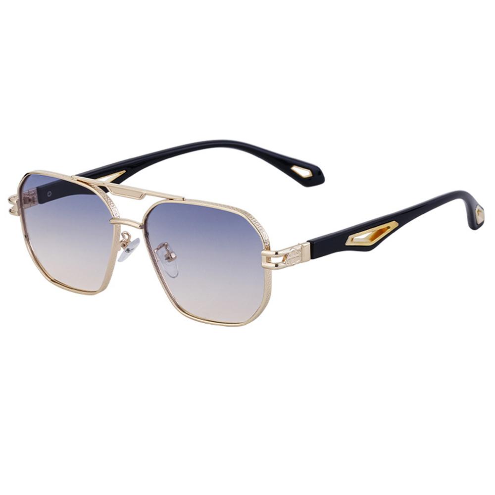 New Vintage Square Sunglasses Goggle Men Women Fashion Classic Double Bridge Gradient Shades Retro Designer Outdoor UV Eyewear