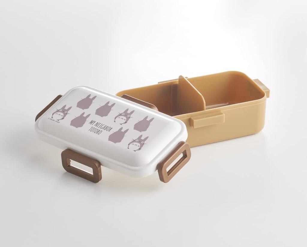 Skater Antibacterial Lunch Box with My Neighbor Totoro Studio Ghibli Made in Japan Soft-Serving Dome-Shaped Lid, 530ml, Silhouette, Design,
