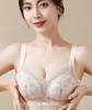 Elegant Cartoon Lace Bra for Women - Small Bust Lift, Side Support, Anti-Sagging, Wire-Free Design