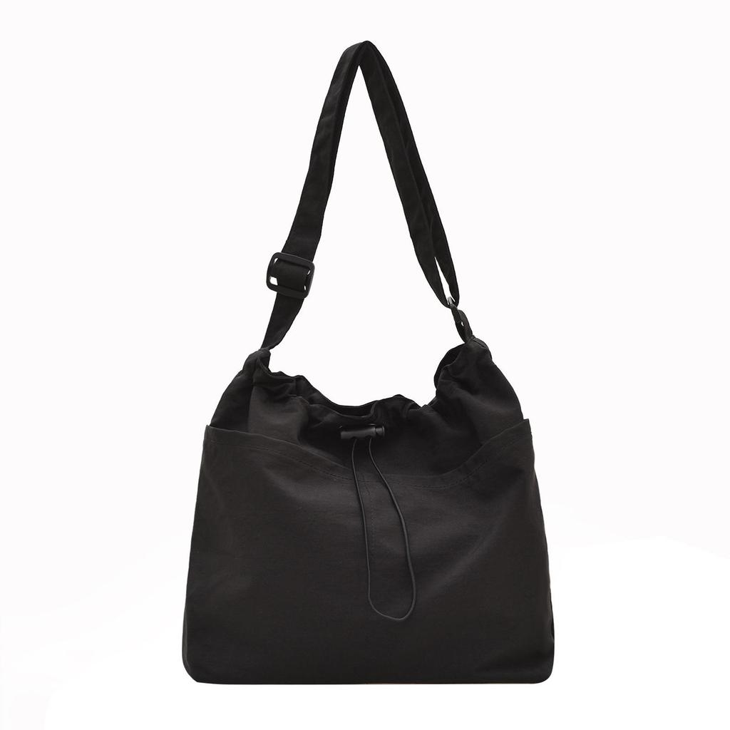 2025 Waterproof Nylon Drawstring Shoulder Bag - Large Capacity & Versatile Crossbody