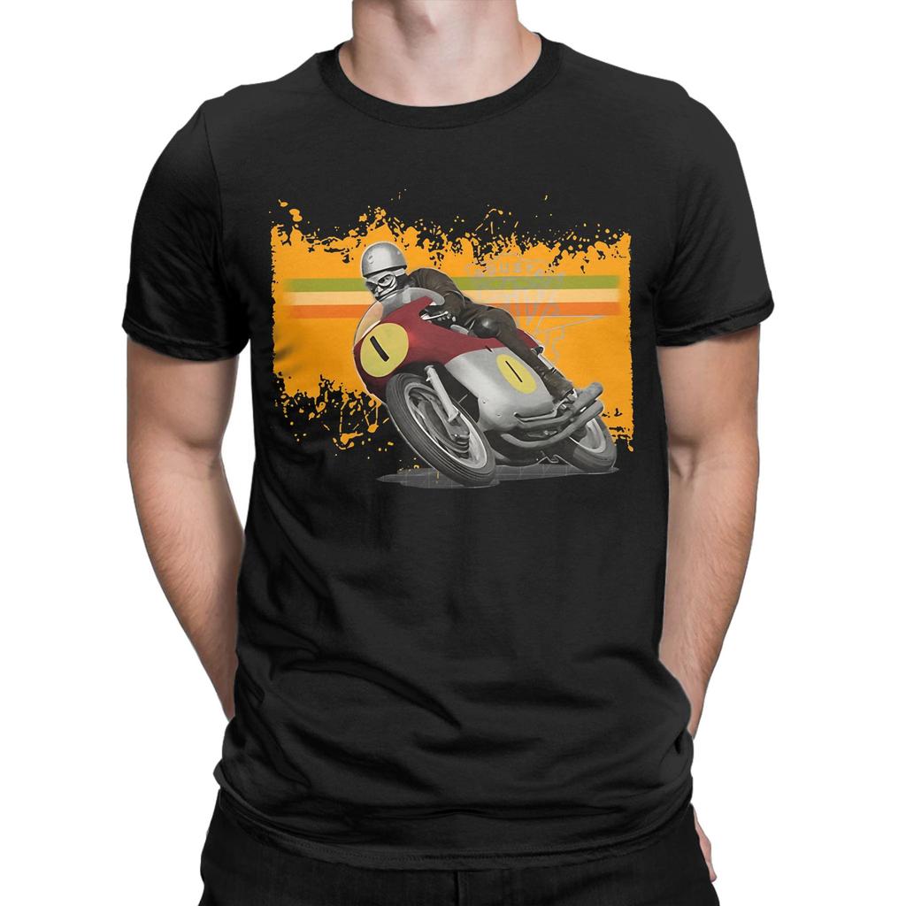 MV Agusta Italian Mechanical Art Classic Novelty 100% Cotton T-Shirt Tees Tops For Men