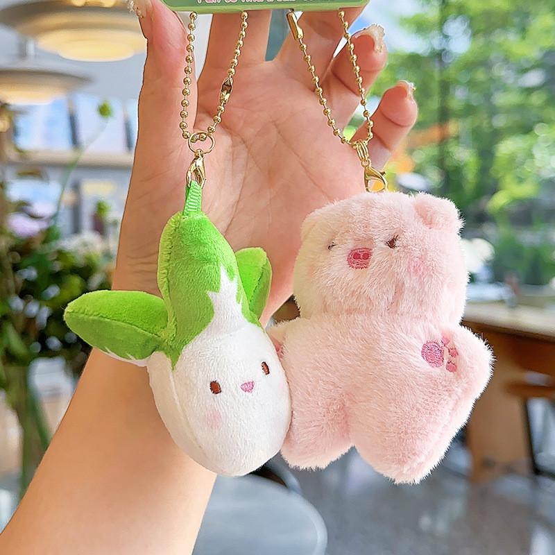 Mini Animal Whimsical Plush Keychains Featuring Adorable Characters Cartoon