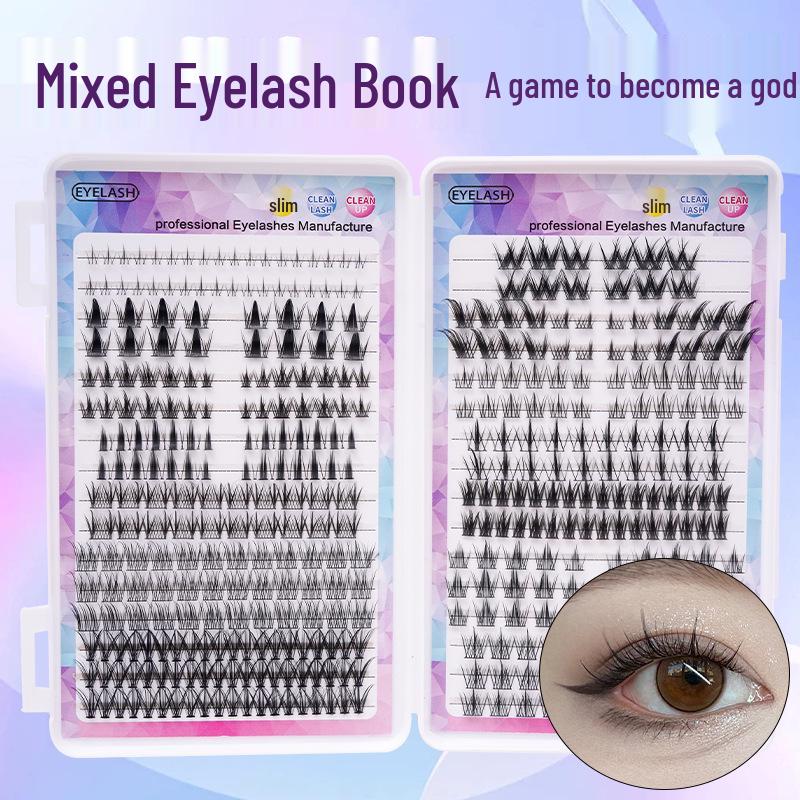 Eyelash Book: 640 Clusters with 30P40P Mix, Large Capacity & Multiple Styles - Super Soft & Dense Lashes for Europe and America
