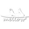 Nc-smile Hawaiian Surfer Surf Girl Cutting Sticker Sexy and Cute Mellow Mellow Surfboard Hibiscus (White)