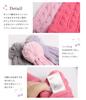 Arisana Kids Cable Knit Hat for Girls with Ribbons for Warmth One (JP, Alphabet, Size, Black)