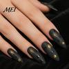 Easy Application Nail Art for Novices Halloween Stickers, Glitter Gothic Bat Decals, Creative DIY Consumables Self-Adhesive Accessories Women
