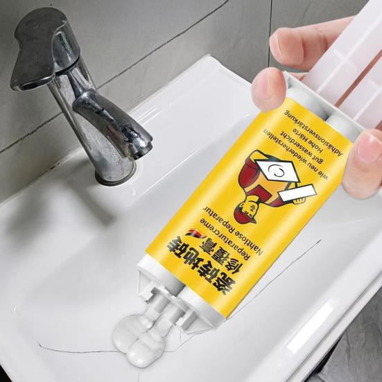 100ML Multifunctional Tile Repair Cream Quartz Countertop Marble Granite Ceramic Glaze Surface Cracked Tile Chipped Edges Corners Holes Repair Paste