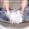 Winter Warm Toilet Seat Cover O-shape Toilet Seat Bidet Toilet Cover Portable Knitted Toilet Mat Soft Closestool Mat
