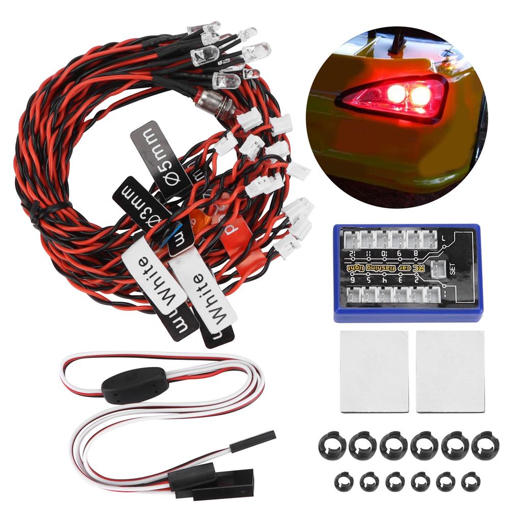 RC Model Remote Control Light Simulation Flash for TAMIYA/HSP CC01 1/10 1/8 RC Car