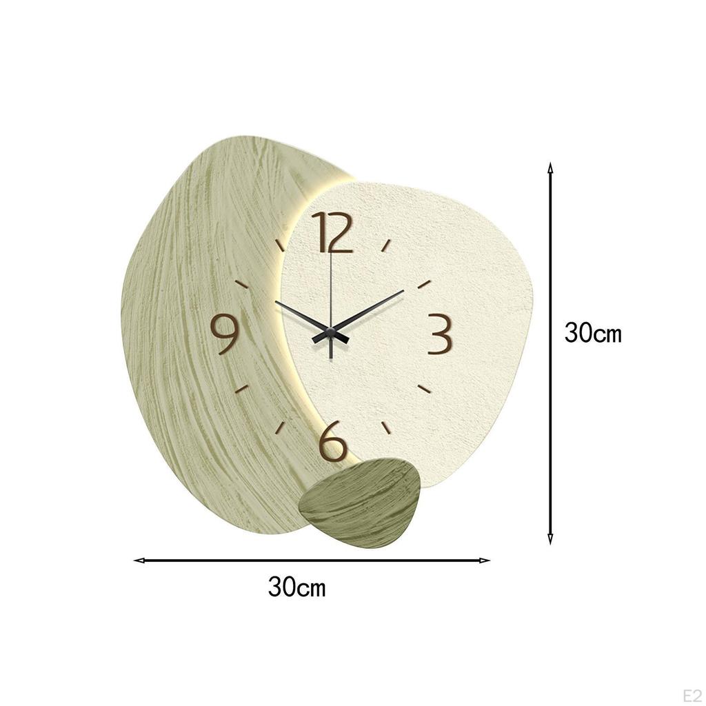 Silent Cartoon Wall Clock And Elephant Sculptures Unique Decorative Ornaments for Kitchen Office