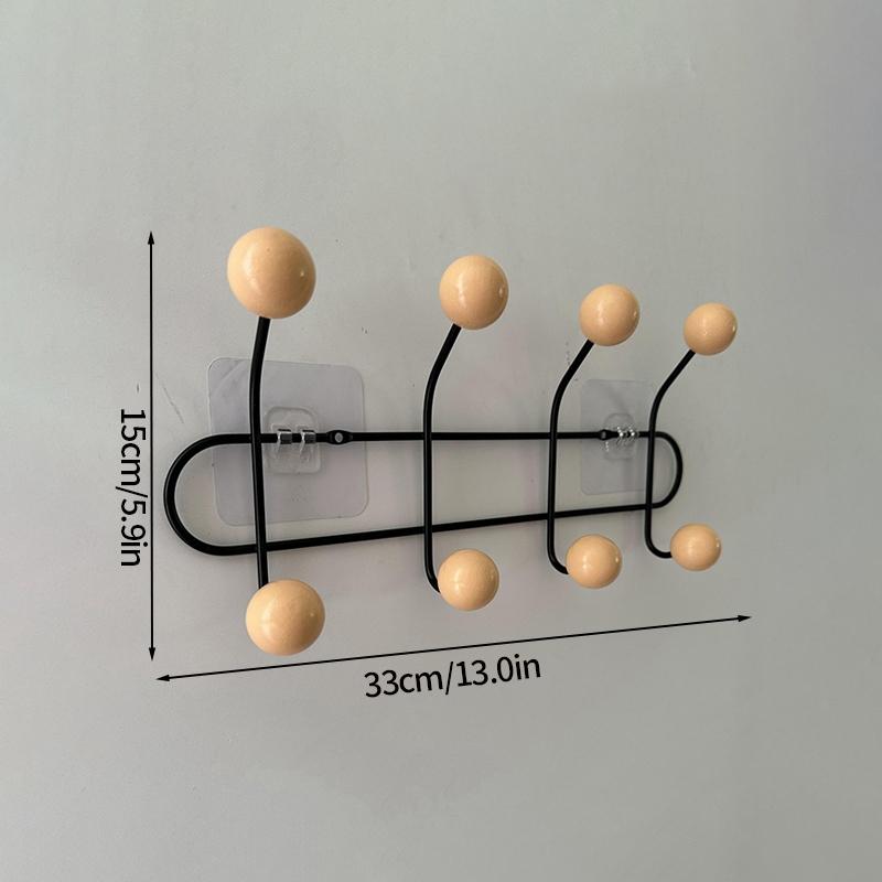 Key Storage Hook Multi-functional Hook Coat Living Room Bedroom Storage Hooks Wall Non-marking Decoration Accessories