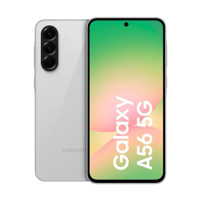 Samsung Galaxy A56 5G 8 Go/256 Go Gris (Awesome Light Grey