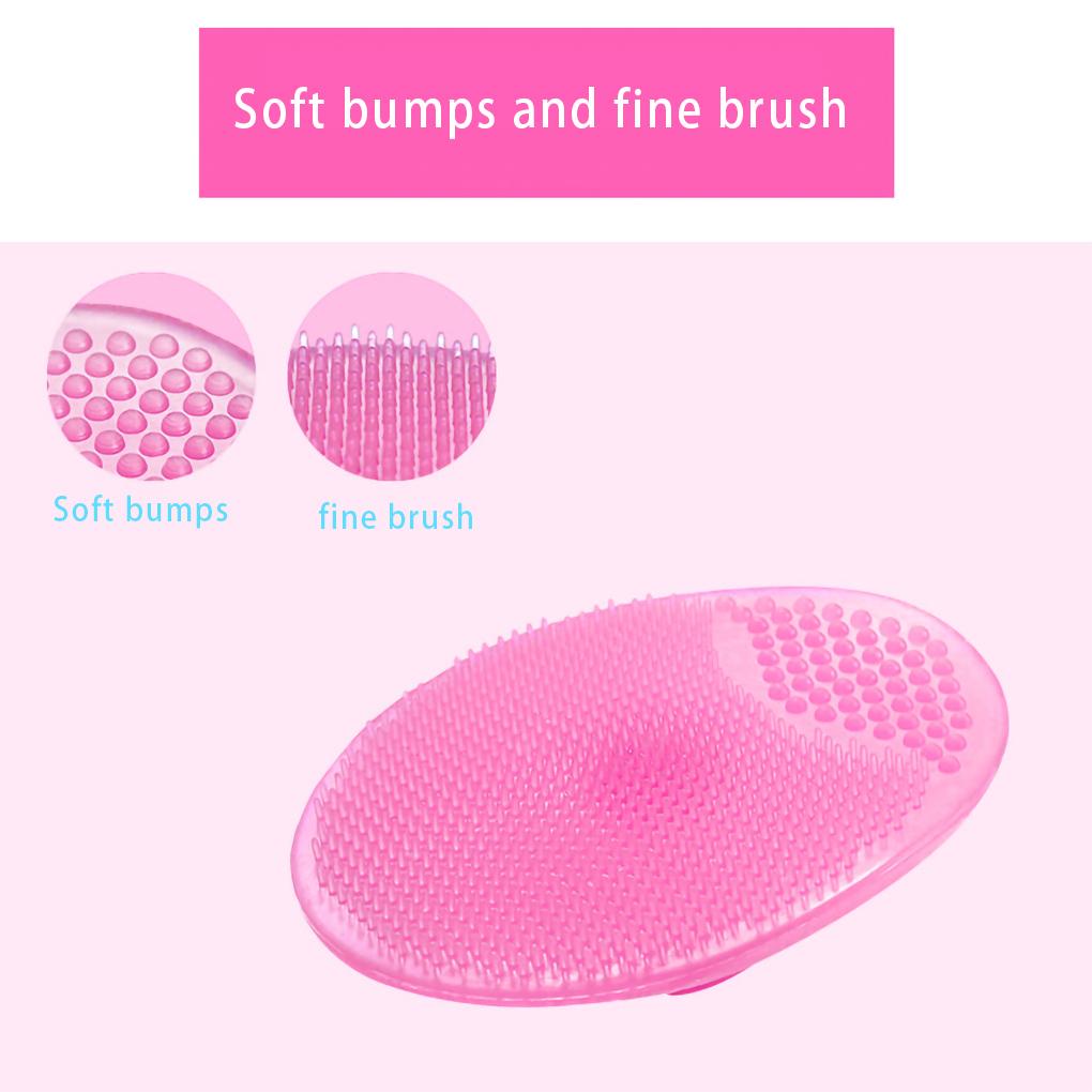 Baby Cleaning Bathing Brush Silicone Massage Wash Pad Shampoo Comb Soft Blackhead Remover Shower