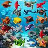 24 Stück Subnautica Sea Eater Monster Figur Leviathan Figuren Dekoration Bloop Gran Maja Modell Puppe Ornament Spielzeug Halloween Geschenke