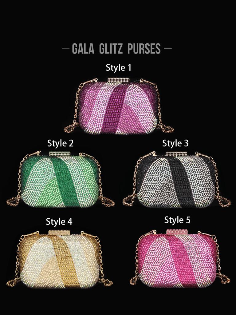 Europeisk och Amerikansk Kvällsväska för Damer med Diamanter och Kristaller för Fest och Bröllop