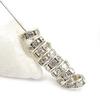 50Pcs Diamond-Encrusted Wheel Spacer, 8mm Bead Spacing, DIY Material, Handmade Jewelry Accessory For Bracelets And Necklaces