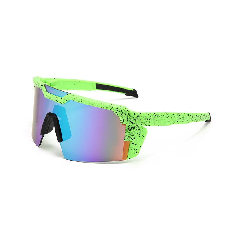 Новые цельные квадратные очень большие спортивные мужские солнцезащитные очки — фото 25