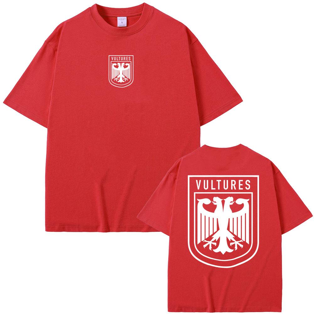 Rapper Kanye West Vultures Nové Hudební Album Grafická Pánská Dámská Hip Hopová Móda Oversized Trička Pánské 100% Bavlněné Tričko