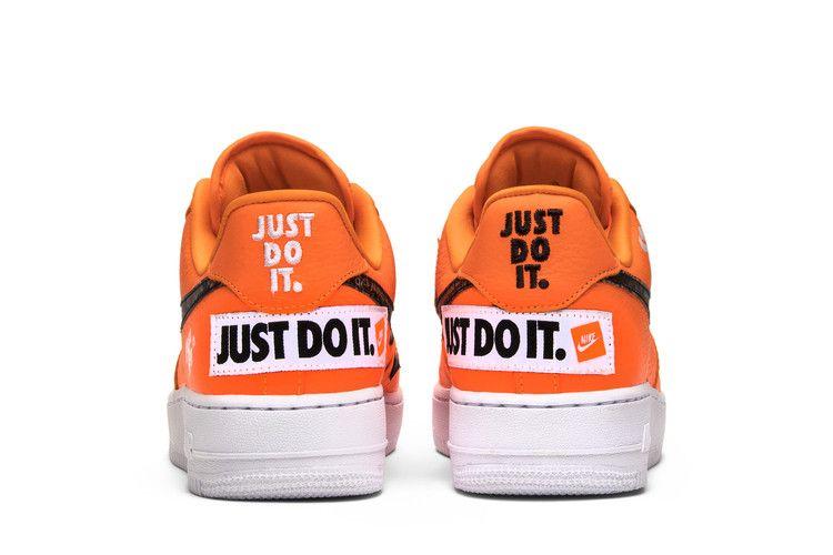 Herren Sneaker Nike Air Force 1 Low Just Do It Pack Total Orange Total Orange/Total Orange-Schwarz-Weiß