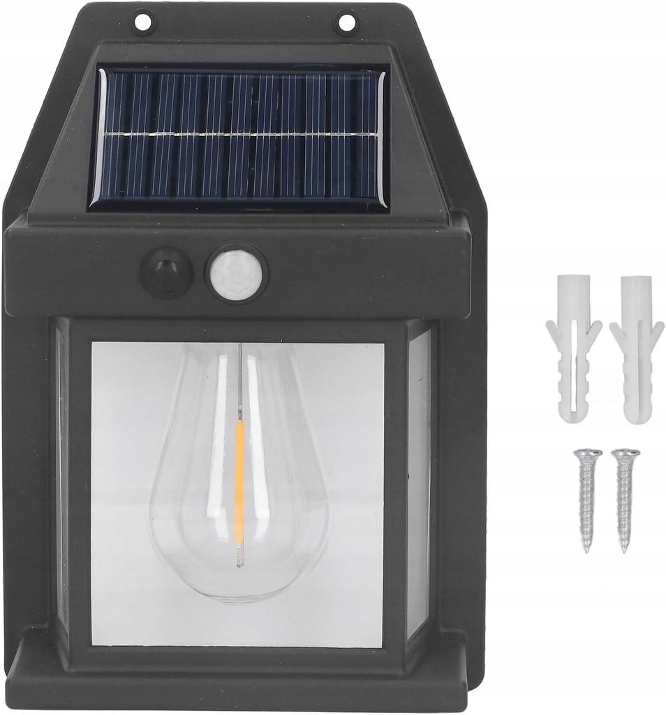 Solar Garden Lamp With Sensor, Wall Lamp, Warm Color Led