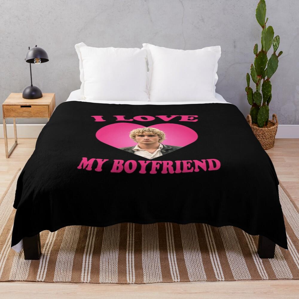 I love my boyfriend Joseph Zada as Haymitch Abernathy Throw Blanket