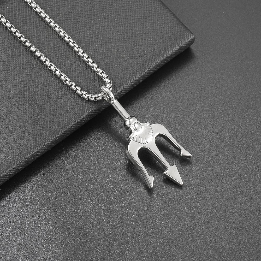 Hip Hop Necklace Men'S Titanium Steel Cartoon Men'S And Women'S Tide Pendant Personalized Street Couple Pendant Accessories