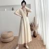 Spring & Autumn 2024 Slim Fit Knitted Midi Sweater Dress