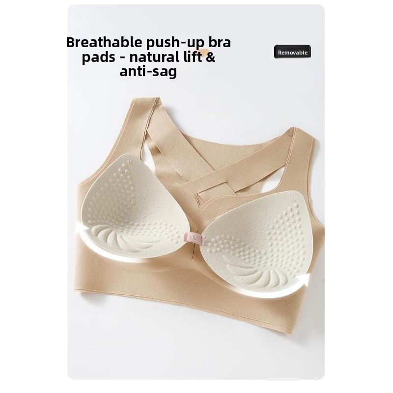 Invisible Posture-correcting Underwear with Front Clasps for Pulling and Gathering To Correct Hunchback. Breathable and Shaping Beauty Back Bra.