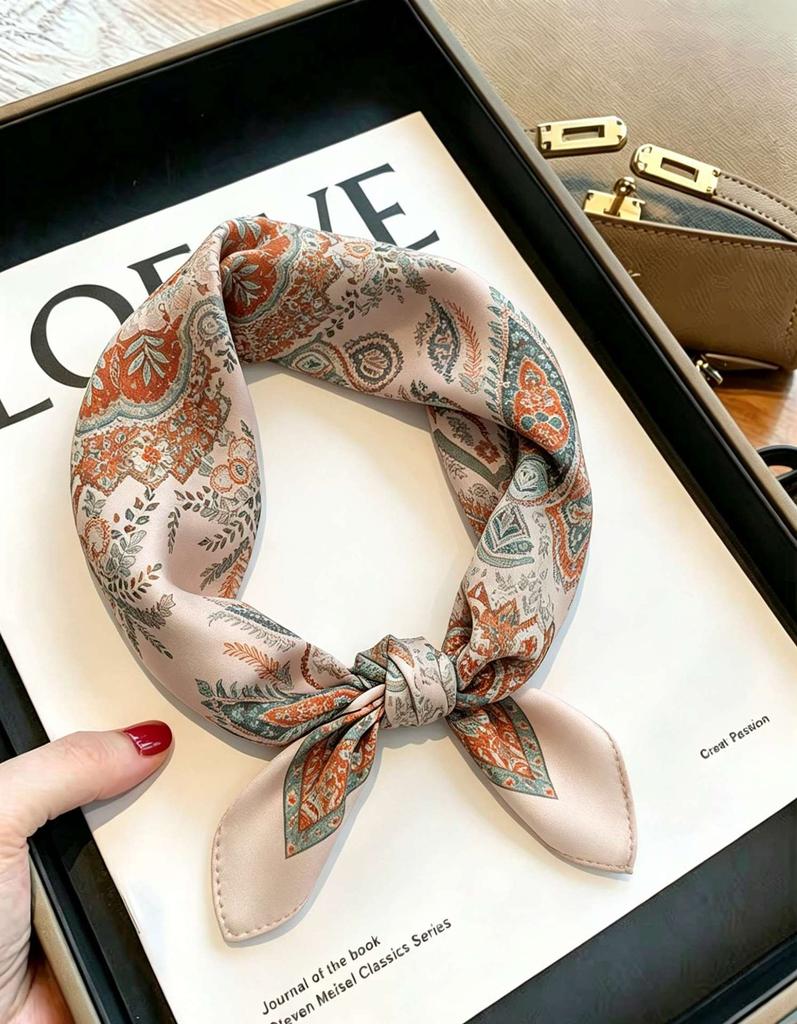[111 Mulberry Silk] Silk Silk Scarf Spring Fashion Versatile Silk Square Scarf High-end Scarf Women