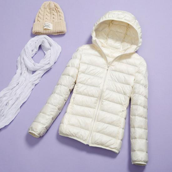 2025 Women's Hooded Lightweight Slim-Fit Down Jacket