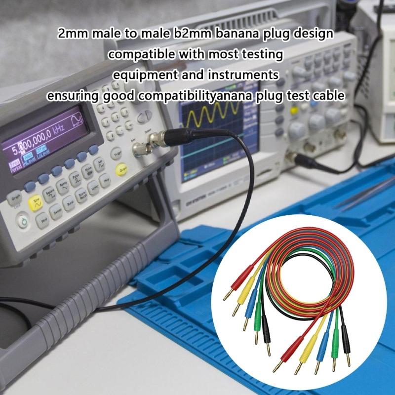 Multipurpose 2Mm Banana Plugs wire High Flexibility Cable Reliable 2Mm Banana Plugs Test Leads for Testing Equipment