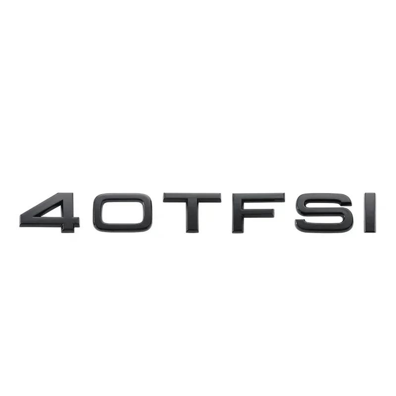 Silver Black Letters 30TFSI 35TFSI 40TFSI 45TFSI 50TFSI 55TFSI 60TFSI Numbers Emblem For new A1 A3 A4 A5 A6 A7 A8 Q2 Q3 Q5 Q7