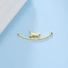 Cazador Cat Kitten Charms for Jewelry Making Stainless Steel Animal DIY Pendants for Bracelet Necklace Wholesale 2026 Trendy