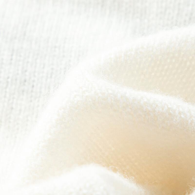 TUHUANG Women's Thick Pure Wool Letter Jacquard Knit Sweater