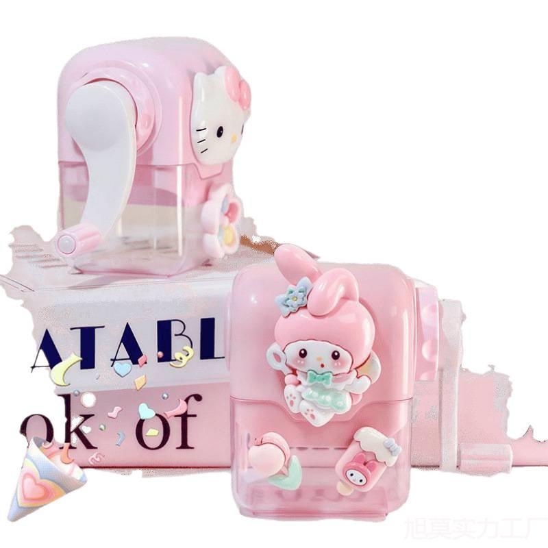 Kuromi My Melody Cute Cartoon Hand-Crank Pencil Sharpener for Kids