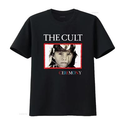 Klasické Pánské Tričko The Cult Ceremony Album Art Rock Design inspirovaný Ianem Astburym vintage Vyprané Módní Vrchol Pro Každodenní Nošení