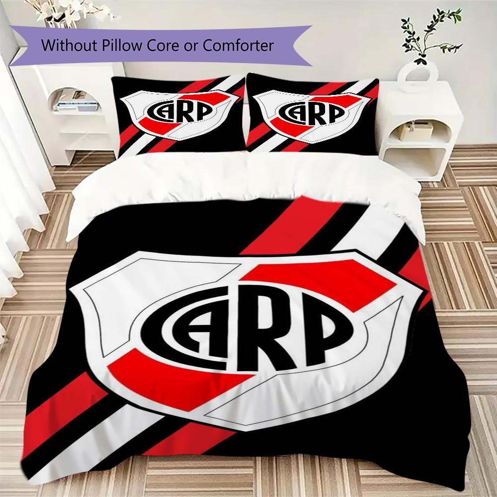 CA River Plate Pattern Bedding,Quilt Set Quilt Cover Pillowcase Home Birthday Gift(1 * duvet cover + 2 * pillowcase, without core)_lx