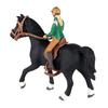 Plastic Handcrafted Riding Horse Figures,Kids Toys Gifts for Boys, Wild West Figurines