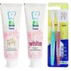 Lion Chili Jia Pure Cherry Blossom Toothpaste with Gum Care Toothbrushes