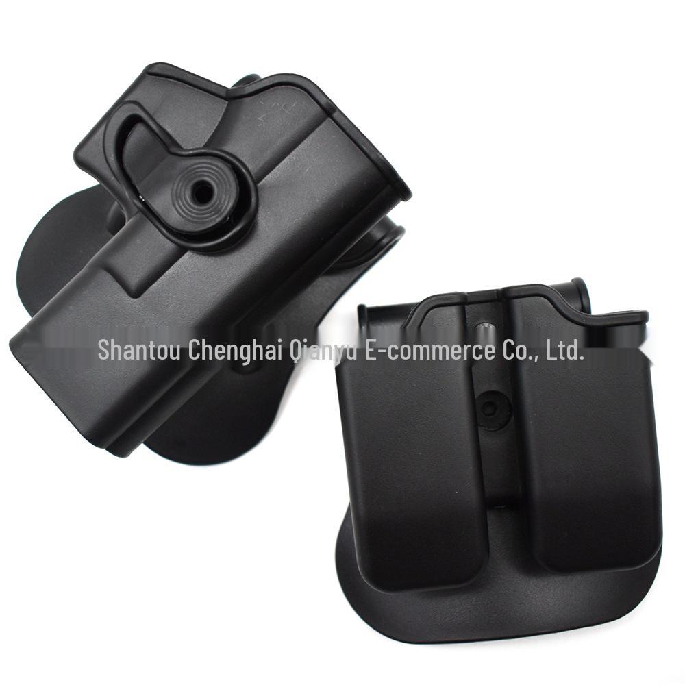 GLOCK Quick Draw Holster Set: IMI Gloves, 1911/M92/17 Waist Holster, Outdoor CS Tactical Magazine Props