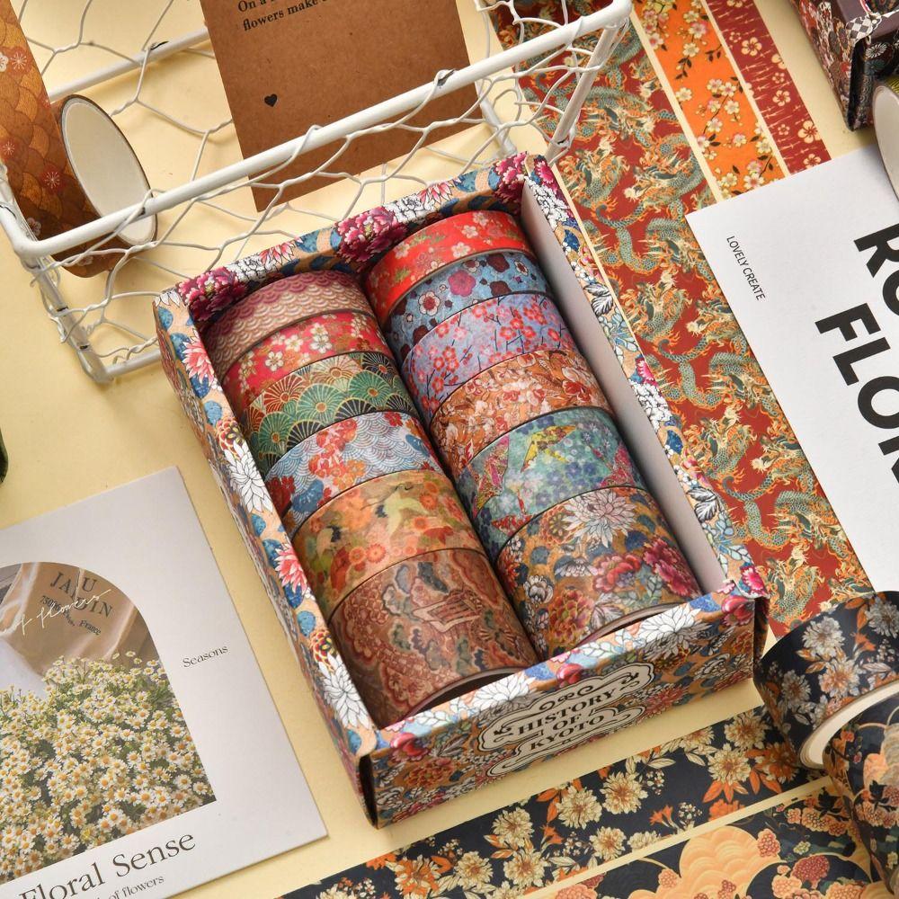 12Rolls DIY Decorative Tape Rolls Scrapbooking Wrapping Washi Tape Washi Tape Set  DIY Projects