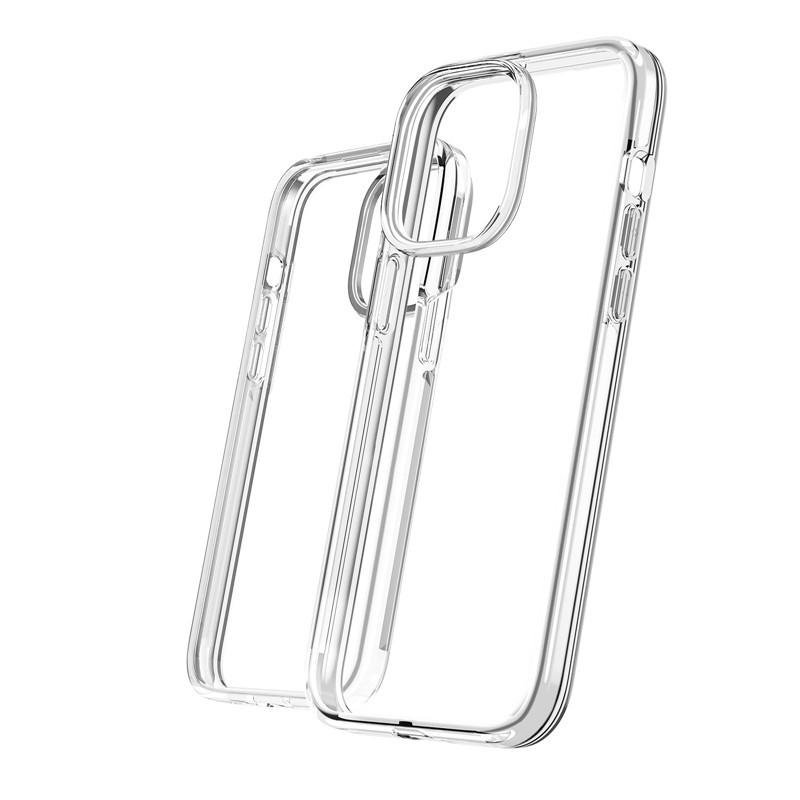 

For Apple 16 Large Hole Pc Anti-fall for IPhone15pro Protective Mobile Phone Case Transparent 2.0mm Hardened For iPhone14