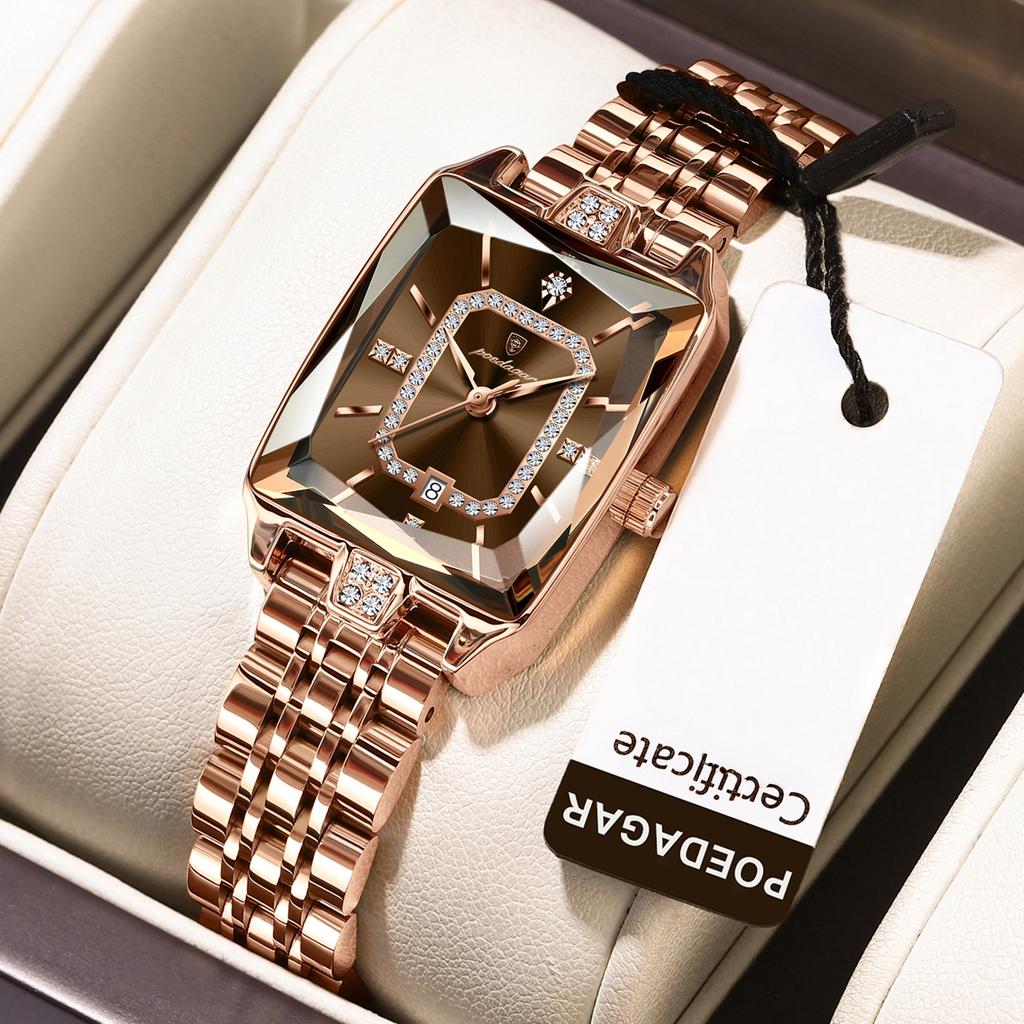 Luxury Watch For Woman Waterproof Calendar High Quality Ladies Watch Stainless Steel Quartz Women's Watches Elegant