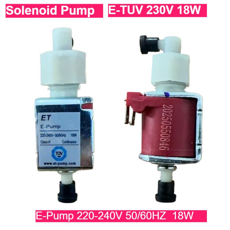 Pompe ET 18w   Mini Pompe Électrovanne 27-36cc/min 4.0Bar Haute Pression Faible Bruit Durée de Vie 500H AC230V/50Hz pour Usage Domestique et Industriel