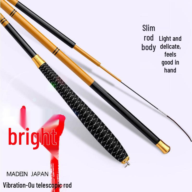 Exquisite Ultralight Carbon Crucian Carp Fishing Rod - Ultra-Fine Action, Long Section Hand Rod Set
