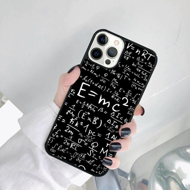 E mc2 Formula Math Funny Science Phone Case For iPhone 17 Air 15 Pro MAX 16 Plus 14 11 12 13